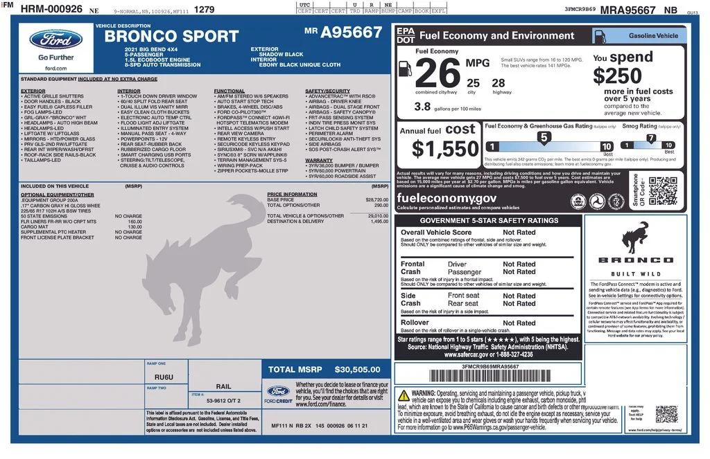 ford bronco sport 2021 3FMCR9B69MRA95667 image ford bronco sport 2021 3FMCR9B69MRA95667 image